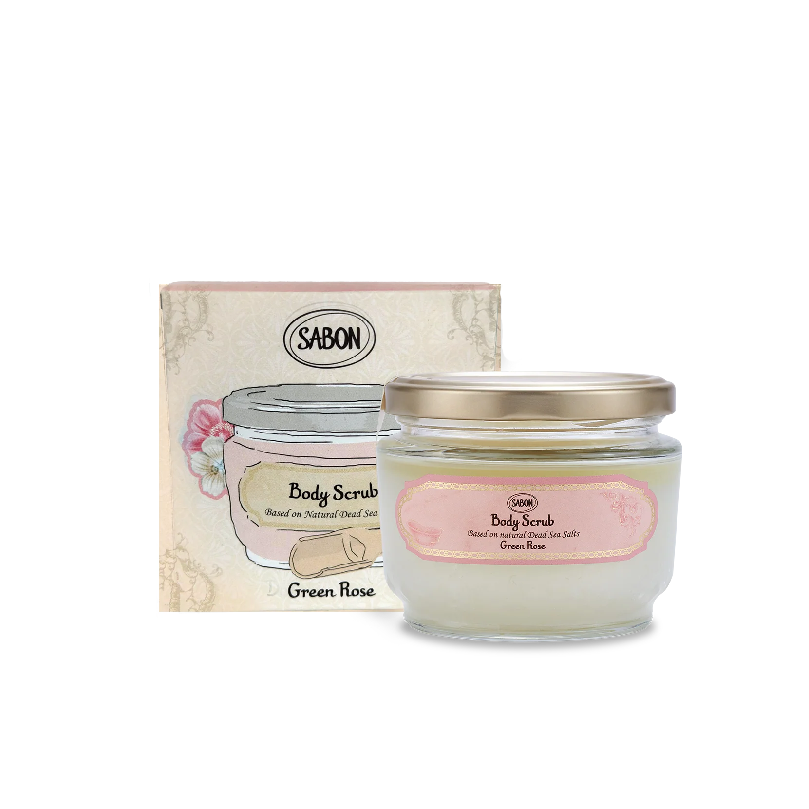 Body Scrub Green Rose 11.3oz (320g) In Box