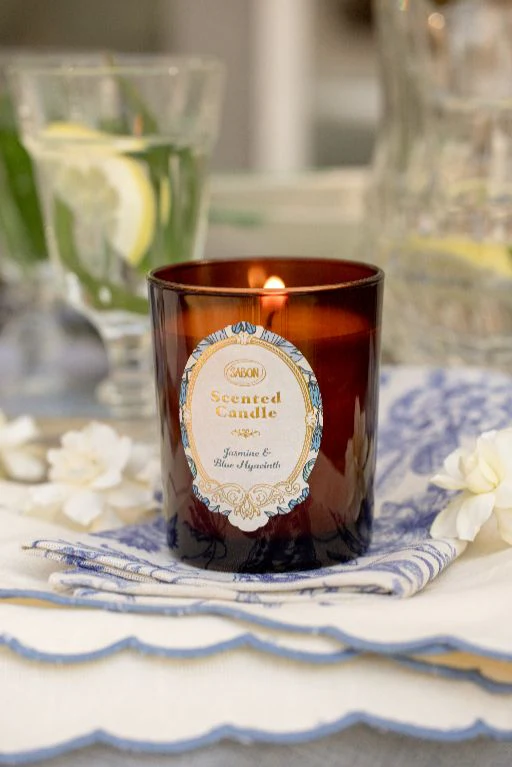 Candle Jasmine & Blue Hyacinth 180gr 3 Candle Jasmine & Blue Hyacinth 180gr
