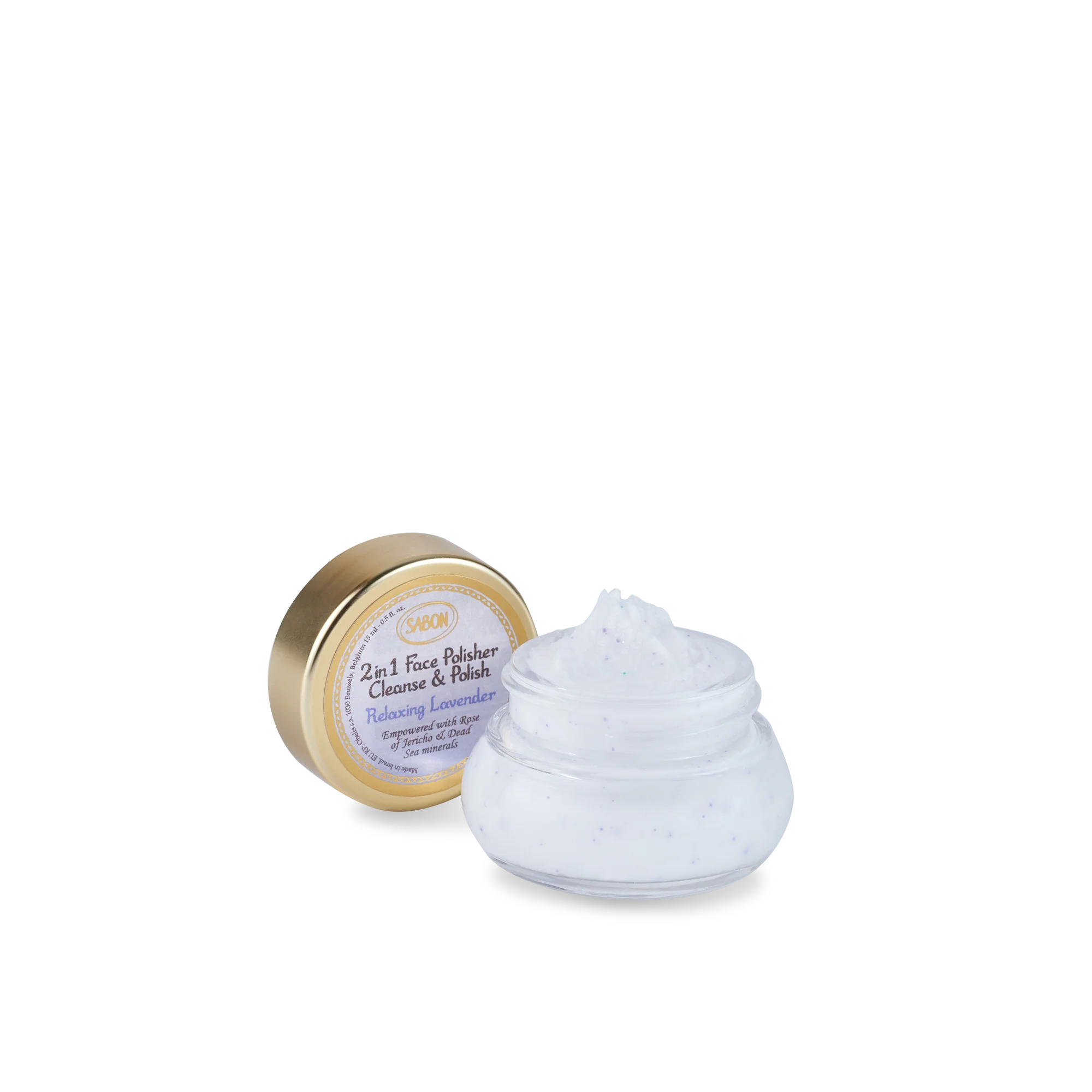 Mini 2 in 1 Face Polisher Lavender 0.5oz (15mL)