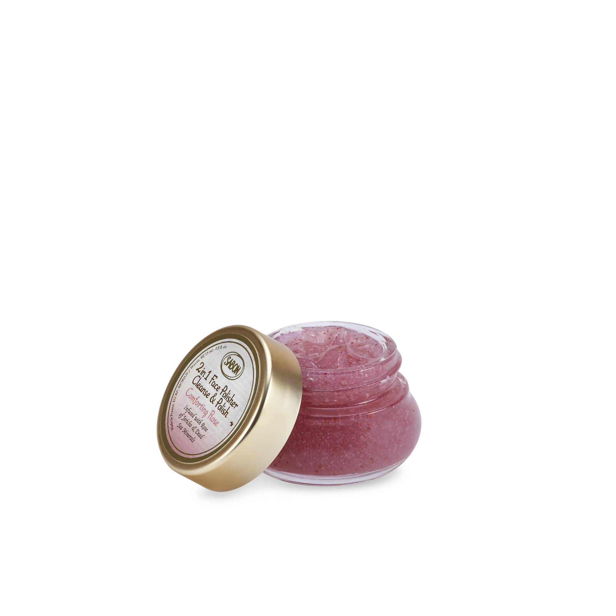 Mini 2 in 1 Gelée Face Polisher Comforting Rose 0.5oz (15mL)