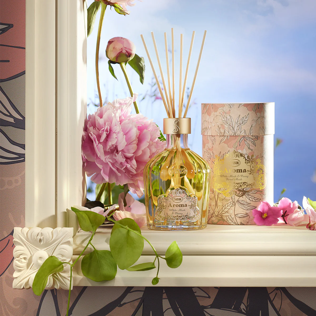 Aroma Reed Diffuser White Musk & Peony 8.3oz (245mL) 4 Aroma Reed Diffuser White Musk & Peony 8.3oz (245mL)