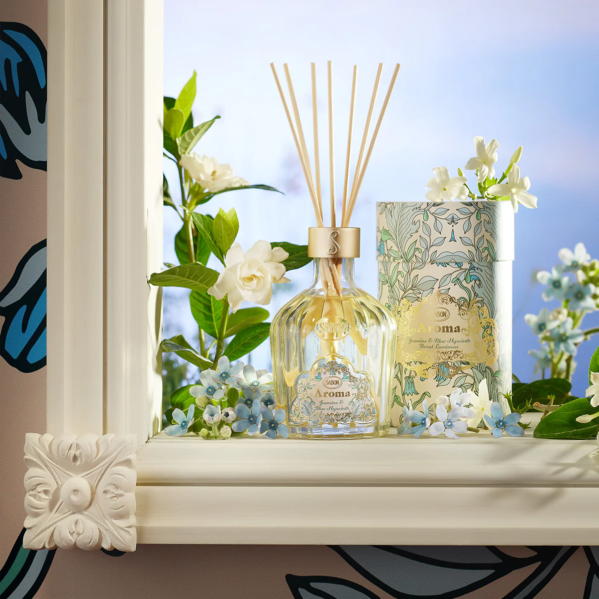 Aroma Reed Diffuser Jasmine & Blue Hyacinth 8.3oz (245mL) 4 Aroma Reed Diffuser Jasmine & Blue Hyacinth 8.3oz (245mL)