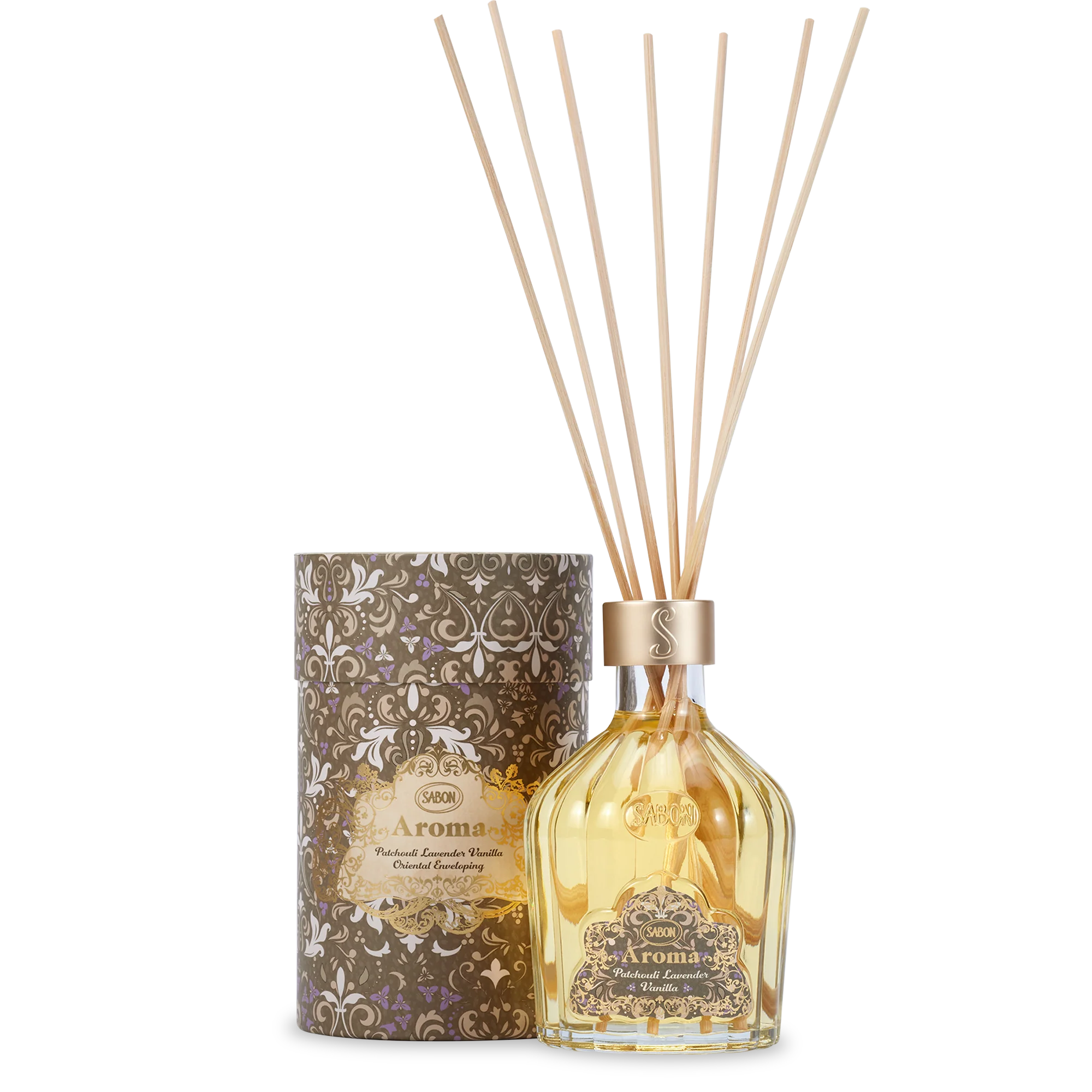 Aroma Reed Diffuser Patchouli Lavender Vanilla 8.3oz (245mL)