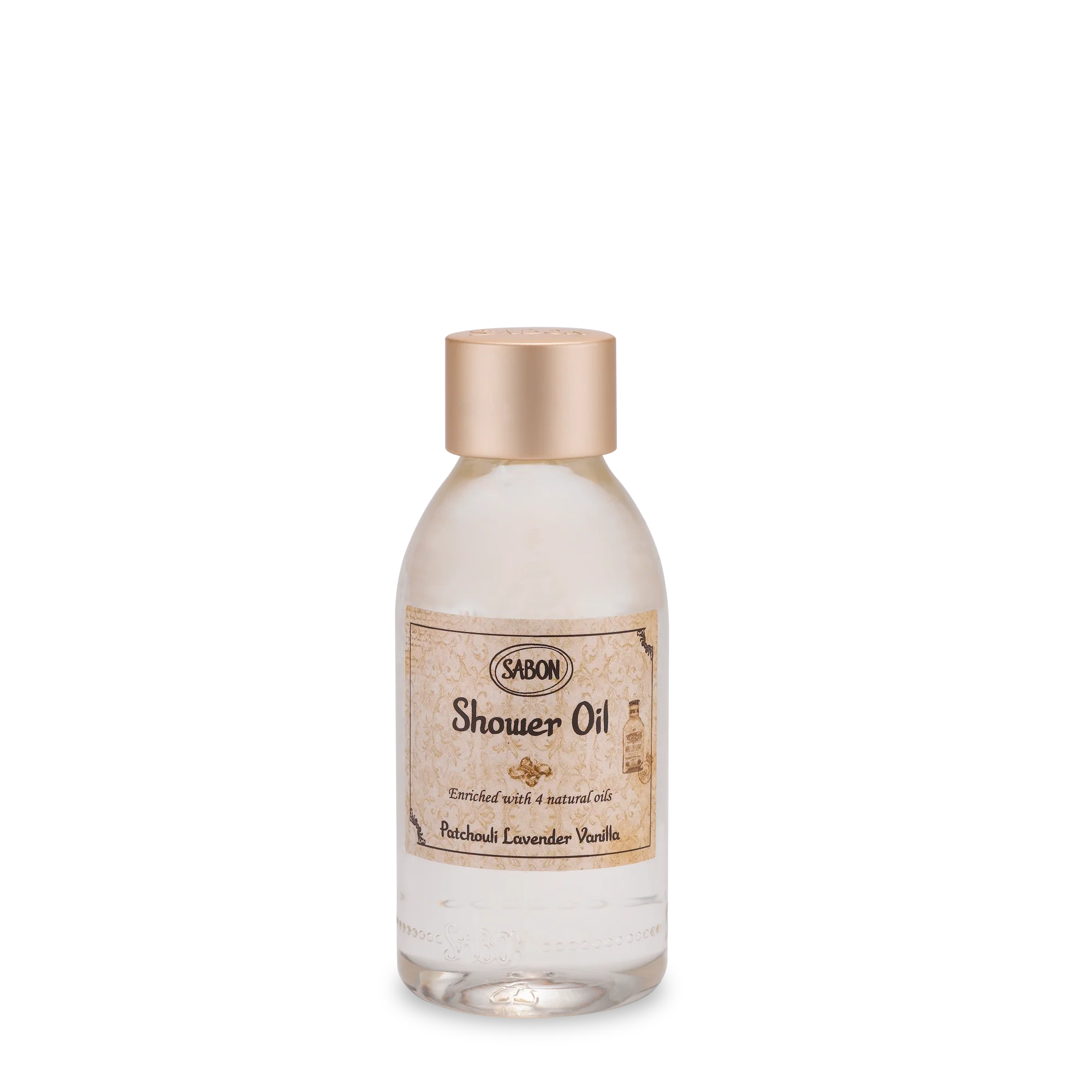 Mini Shower Oil Patchouli Lavender Vanilla 3.5 oz (100mL)